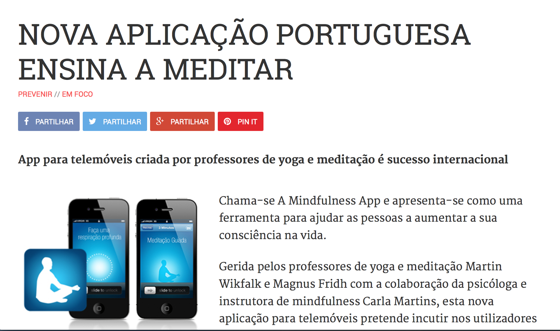 Apresentação da MINDAPPS